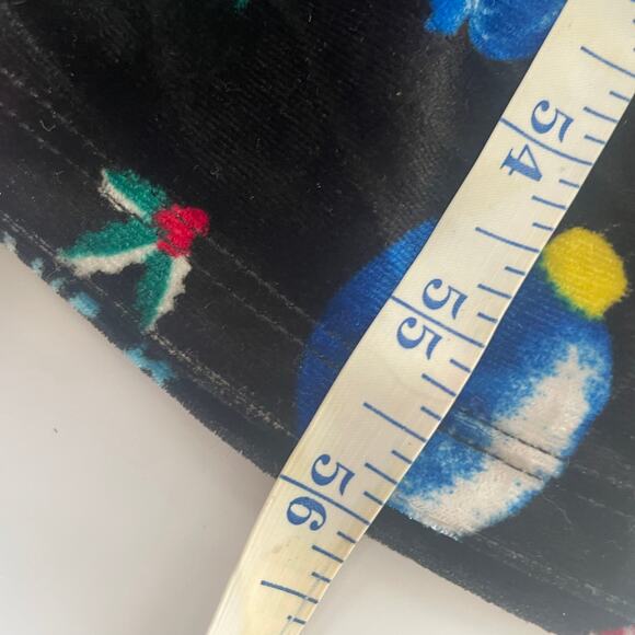 Love On A Hanger Christmas Overalls Jumpsuit Cats Velour Polka Dots Size Small - Picture 11 of 13